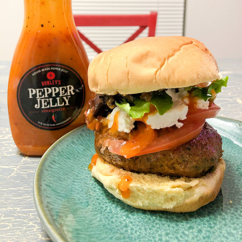 Pepper Jelly Bacon Burger
