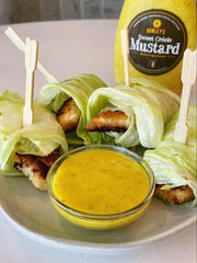 Lettuce Wrapped Chicken Tender Bites with Hanley’s Sweet Creole Mustard