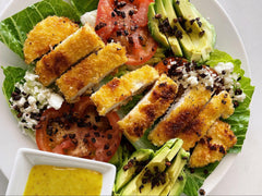 Panko Crusted Chicken Salad with Hanley's Creole Mustard