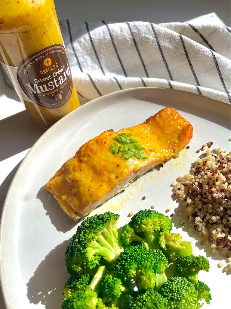 Air Fryer Sweet Creole Mustard Roasted Salmon