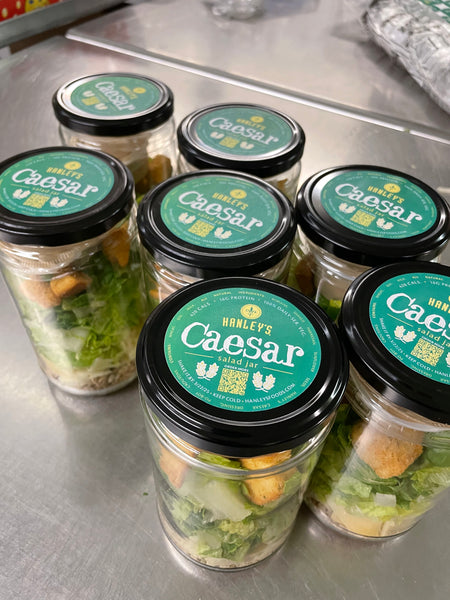 Caesar salad jar